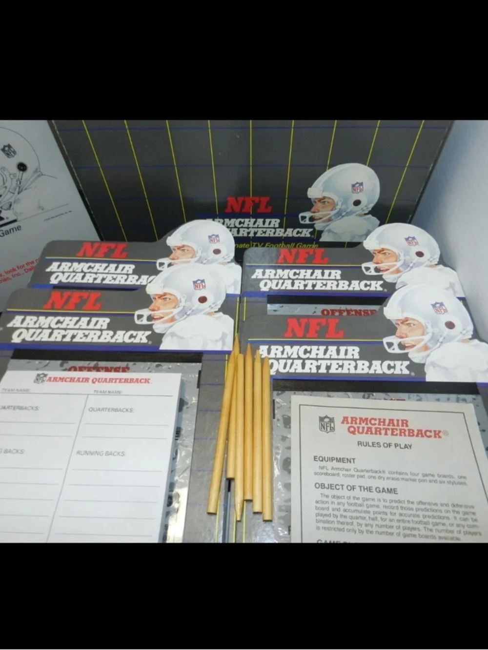 Vintage NFL Armchair Quarterback Football Game 1986